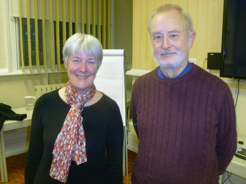 Jennie Cartwright with Chairman, Alan Nicholson